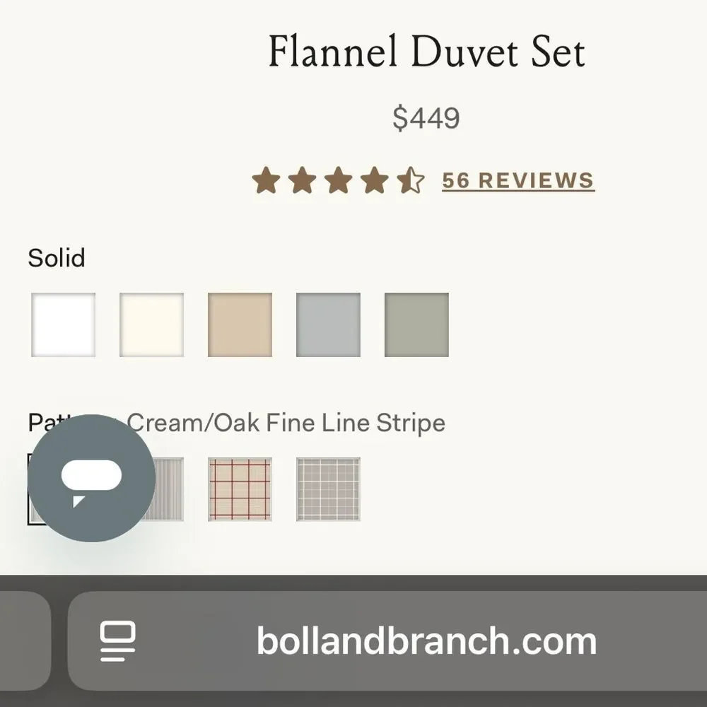 BOLL & BRANCH | cream / oak fine line striped FLANNEL standard pillow covers - Picture 14 of 14